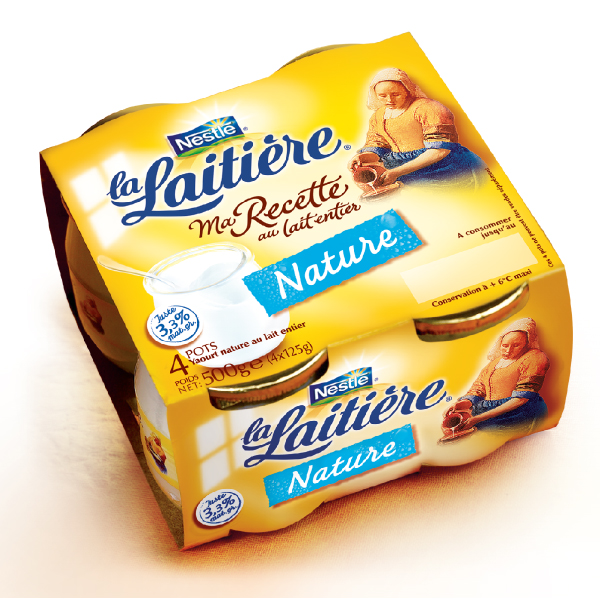 Co-création packaging La Laitière par GL COCRÉA  